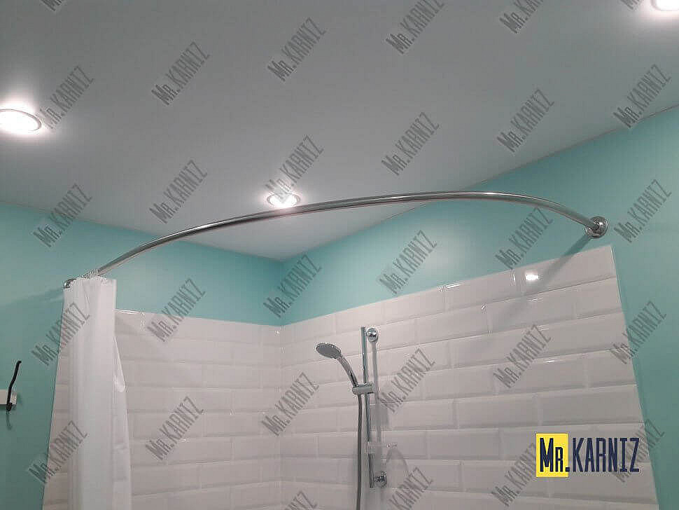 Карниз для ванны Santek Ибица 150х100 Усиленный 25 мм MrKARNIZ фото 7