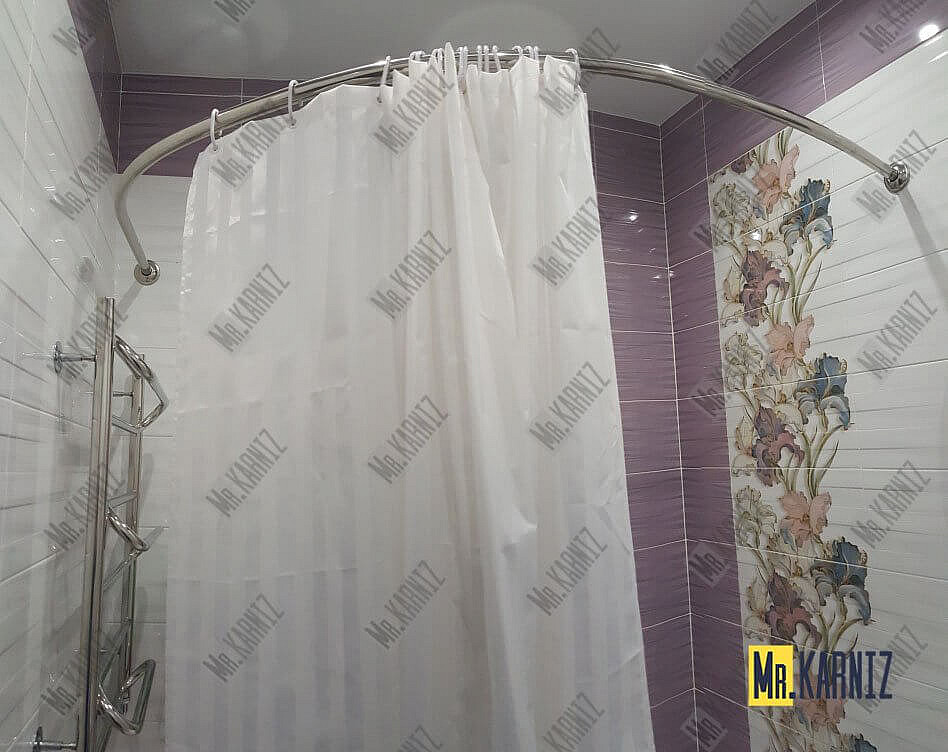 Карниз для ванны Aquanet Bellona 165х165 Усиленный 25 мм MrKARNIZ фото 9