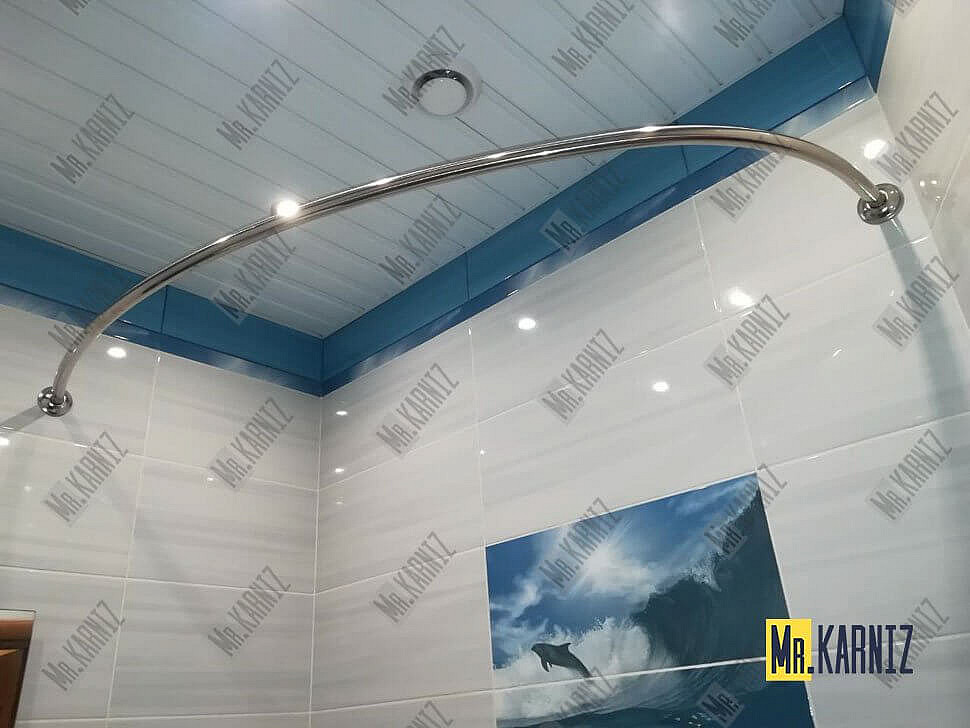 Карниз для ванны Aquanet Bellona 165х165 Усиленный 25 мм MrKARNIZ фото 12
