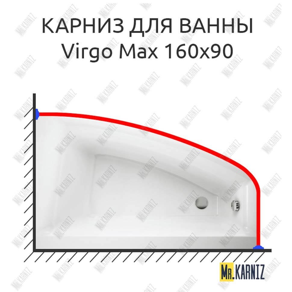 Карниз для ванны Cersanit Virgo Max 160х90 Усиленный 20 мм MrKARNIZ Карниз для ванны Cersanit Virgo Max 160х90 Усиленный 20 мм MrKARNIZ