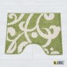 Коврик в туалет Узоры зел/бежевый фото 1