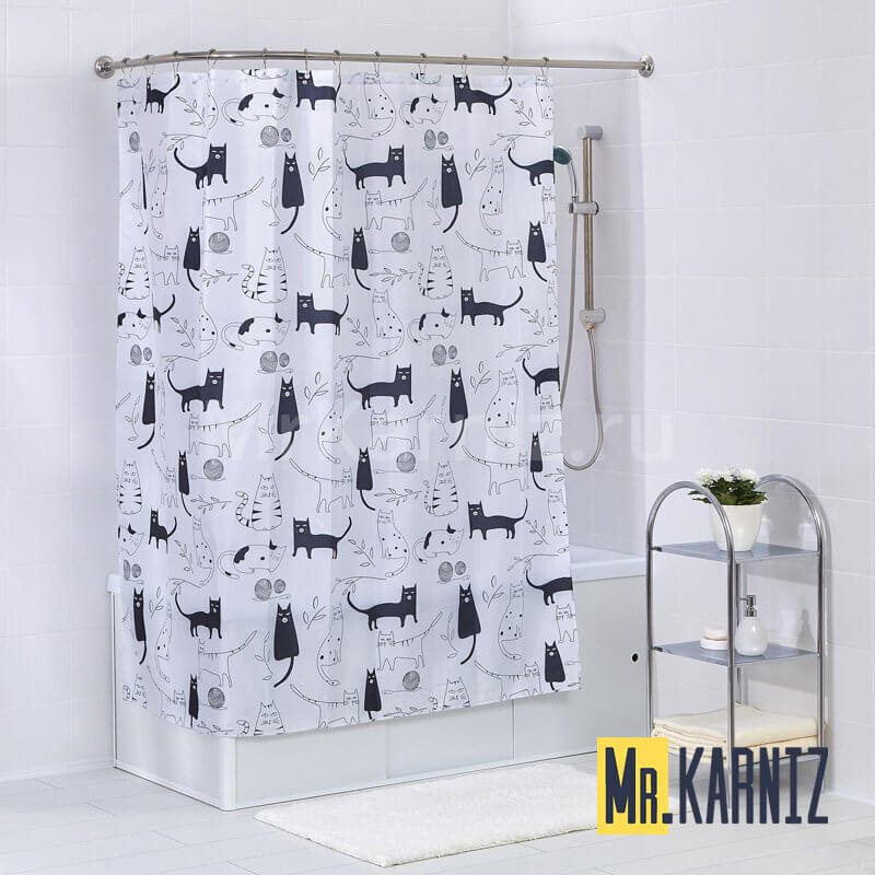 Штора для ванной Little Black Cat Штора для ванной Little Black Cat