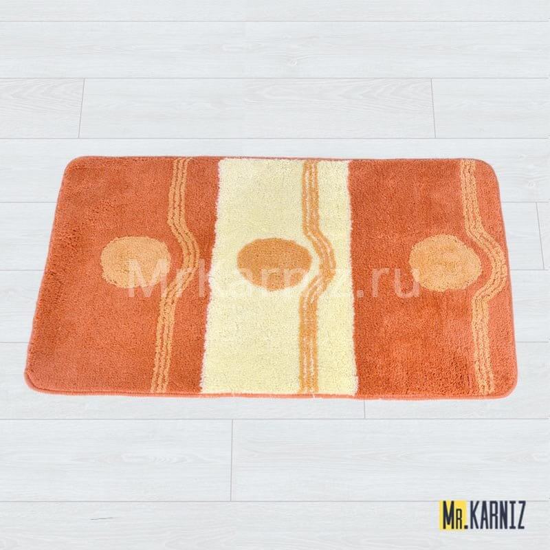 Коврик в ванную Круги оранжевый Коврик в ванную Круги оранжевый