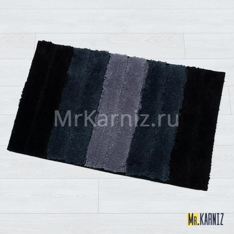 Коврик для ванной Градиент серо-черный Коврик для ванной Градиент серо-черный